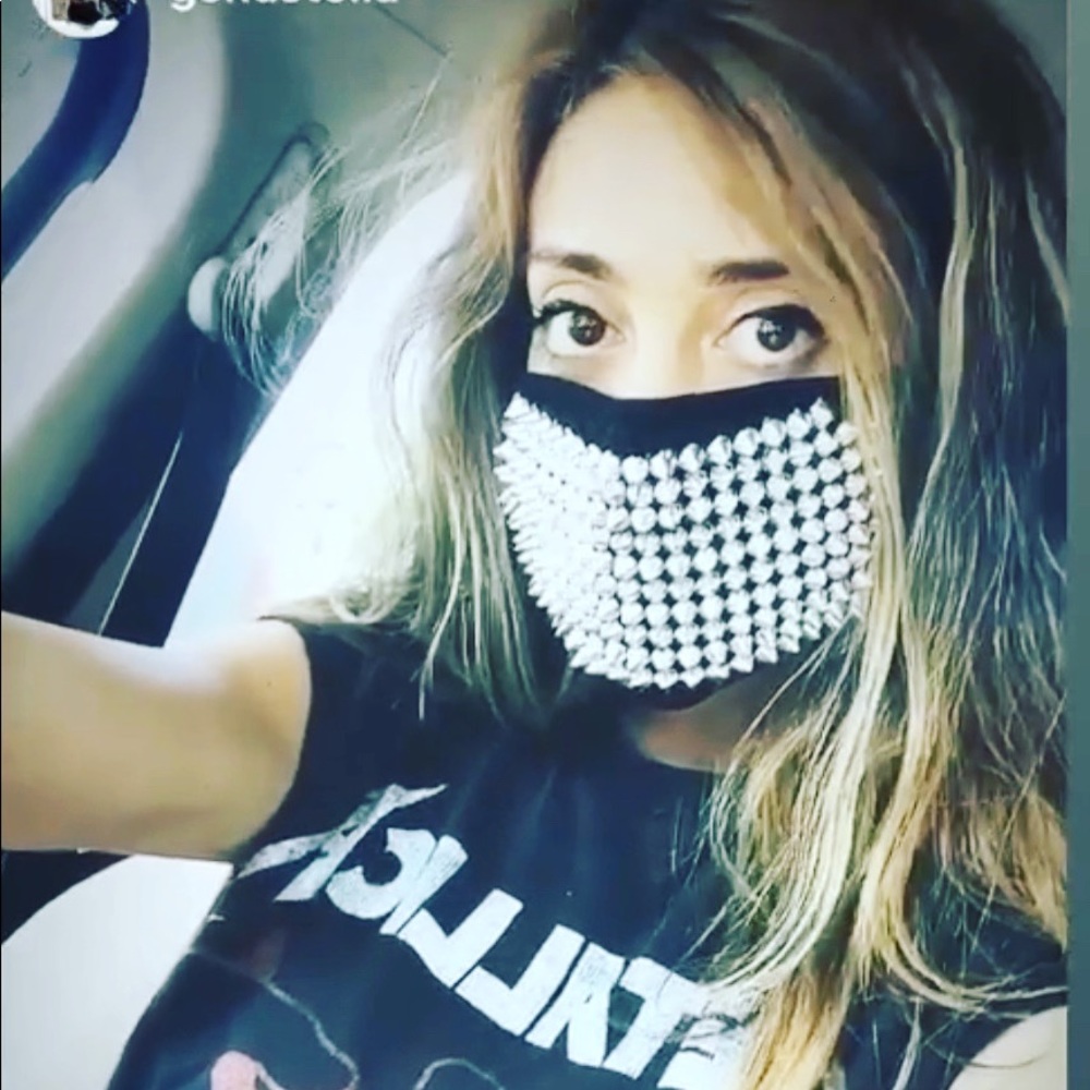 Spiked face mask